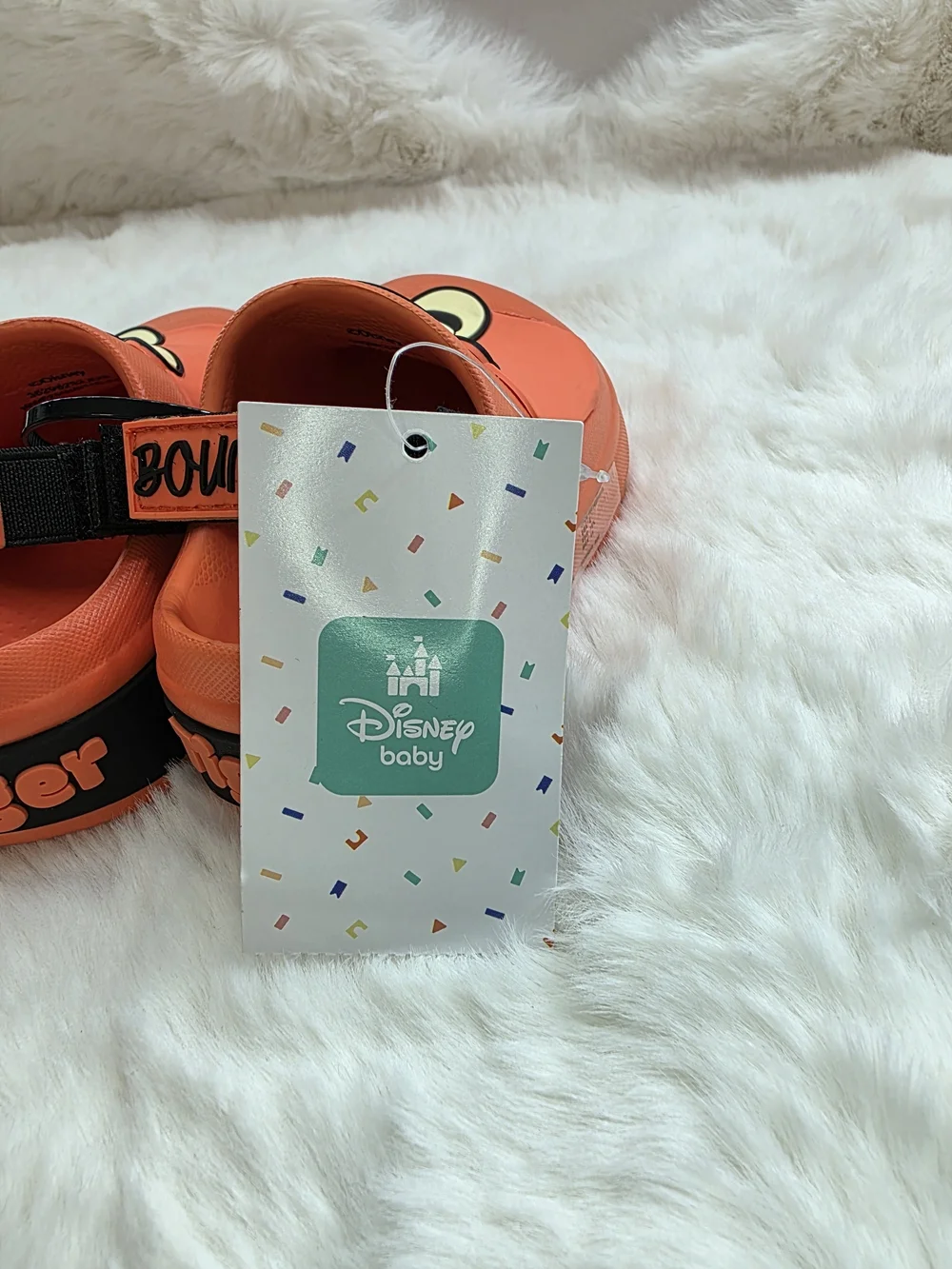 Disney Orange Tigger Kids Sandals with Black Strap